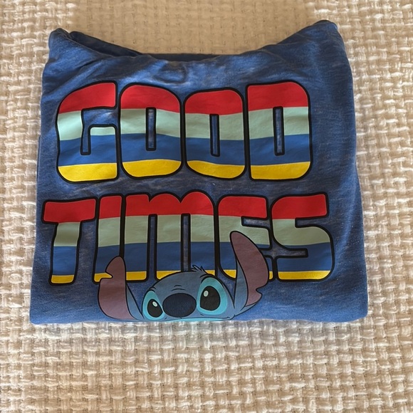 Gently Loved Disney Blue Graphic Stitch Hoodie Unisex - Picture 8 of 8